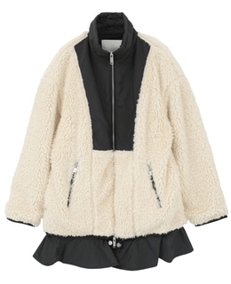 【3.1 Phillip Lim/スリーワンフィリップリム】ラッフルヘム シェルパジャケット