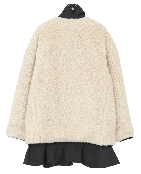 【3.1 Phillip Lim/スリーワンフィリップリム】ラッフルヘム シェルパジャケット 詳細画像 アイボリー 2