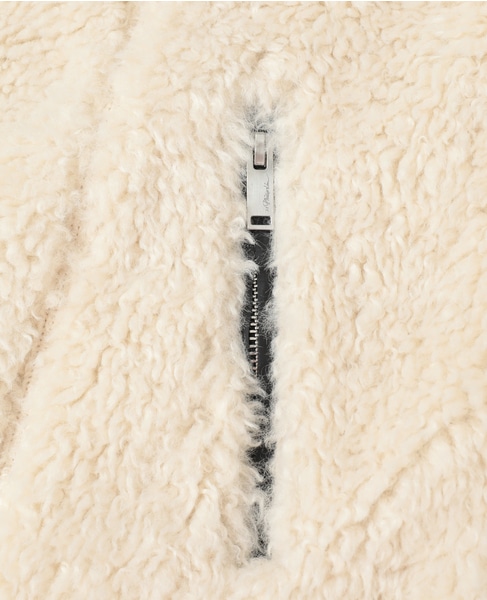 【3.1 Phillip Lim/スリーワンフィリップリム】ラッフルヘム シェルパジャケット 詳細画像 アイボリー 9