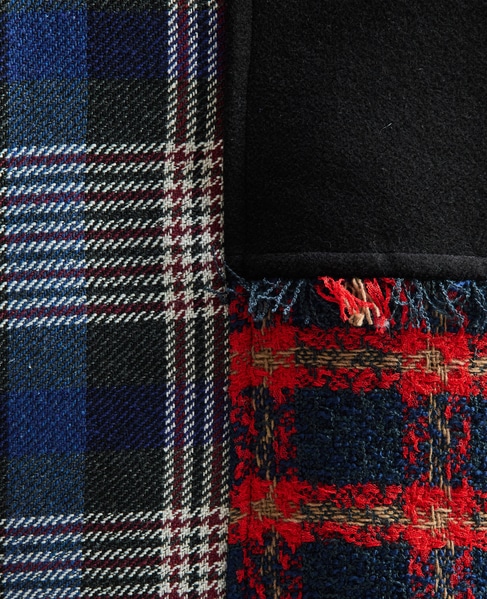 《別注》【AULA AILA/アウラ アイラ】CHECK COMBINATION BLOUSON 詳細画像 ブラック×レッド 26