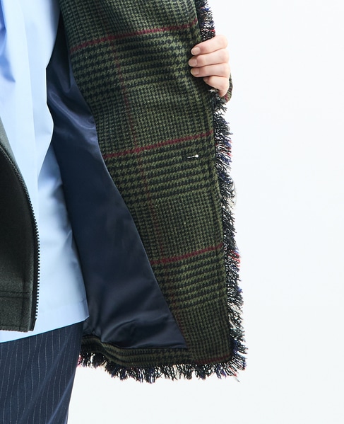 《別注》【AULA AILA/アウラ アイラ】CHECK COMBINATION BLOUSON 詳細画像 グリーン系その他 19