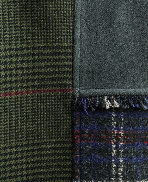 《別注》【AULA AILA/アウラ アイラ】CHECK COMBINATION BLOUSON 詳細画像 グリーン系その他 20