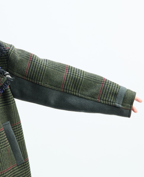 《別注》【AULA AILA/アウラ アイラ】CHECK COMBINATION BLOUSON 詳細画像 グリーン系その他 21