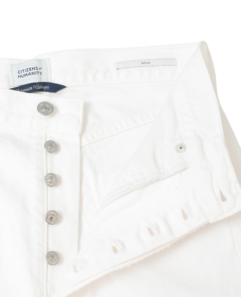 【CITIZENS of HUMANITY/ シチズンズオブヒューマニティ】Ayla Raw Hem Crop 詳細画像 ホワイト 6