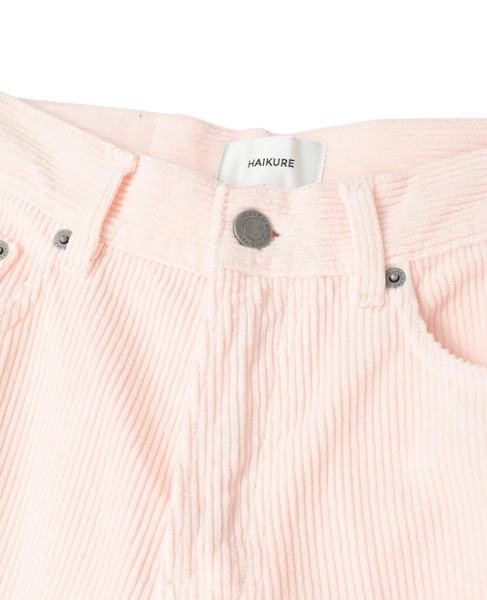 【HAIKURE/ハイクル】BETHANY ASIAN FIT VELVET VIC：コーデュロイパンツ 詳細画像 ピンクベージュ 5