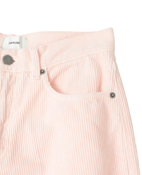 【HAIKURE/ハイクル】BETHANY ASIAN FIT VELVET VIC：コーデュロイパンツ 詳細画像 ピンクベージュ 6