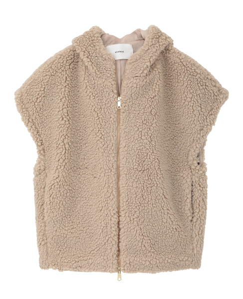 【ADAWAS/アダワス】BOA HOODIE VEST 詳細画像 ベージュ 10