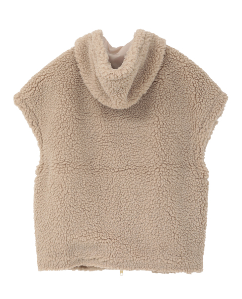 【ADAWAS/アダワス】BOA HOODIE VEST 詳細画像 ベージュ 2