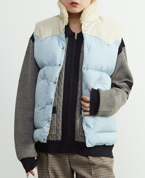 【Rocky Montain Featherbed/ロッキーマウンテン フェザーベッド】200-252-02 CHRISTY VEST 詳細画像 ライトブルー 1