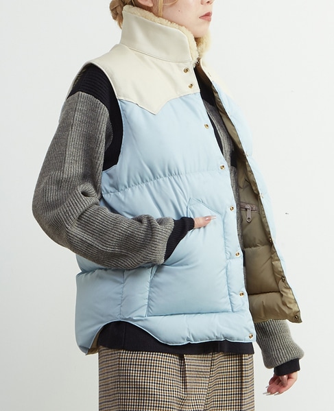 【Rocky Montain Featherbed/ロッキーマウンテン フェザーベッド】200-252-02 CHRISTY VEST 詳細画像 ライトブルー 2