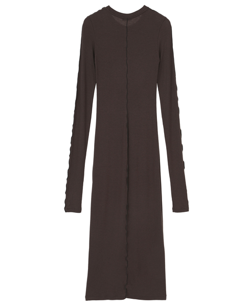 【BIRROT/ビロット】LINE DRESS 詳細画像 ブラウン 2