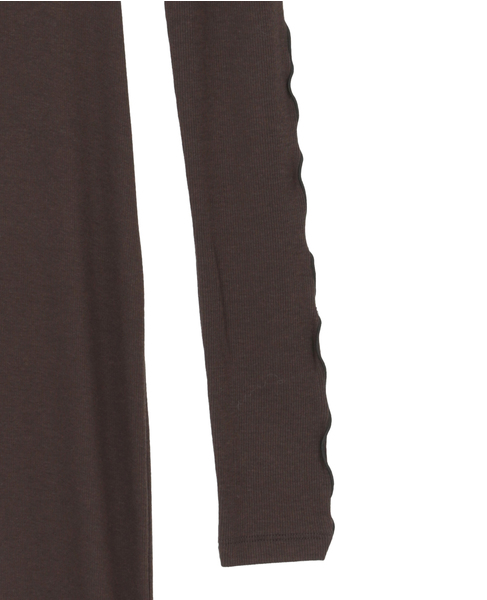 【BIRROT/ビロット】LINE DRESS 詳細画像 ブラウン 4