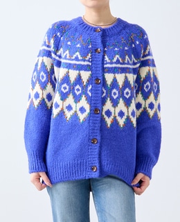 【GREEN BUTTER/グリーンバター】Alpaca Nordic Cardigan