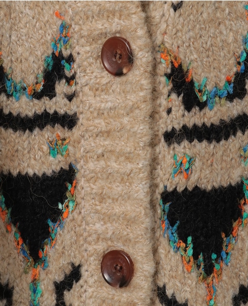 【GREEN BUTTER/グリーンバター】Alpaca Nordic Cardigan 詳細画像 ベージュ系その他 17