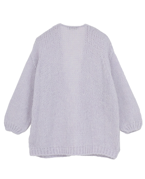 【Tricots Jean Marc/トリコットジーンマルク】CESAMEローゲージカーディガン 詳細画像 パープル 2