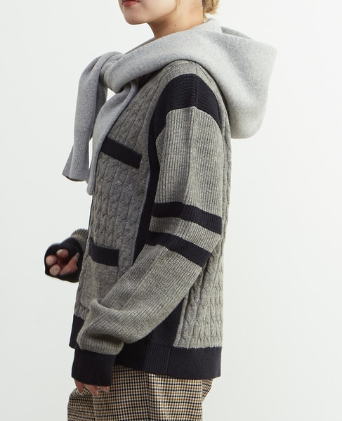 【ADAWAS/アダワス】《ADAWAS/EZ》HOODIE STOLE  ADWS-501-52 詳細画像 グレー 18