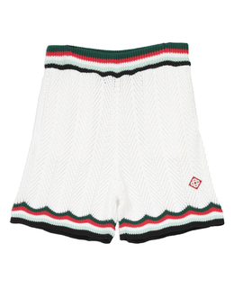 【Casablanca/カサブランカ】Cotton Chevron Crochet Shorts
