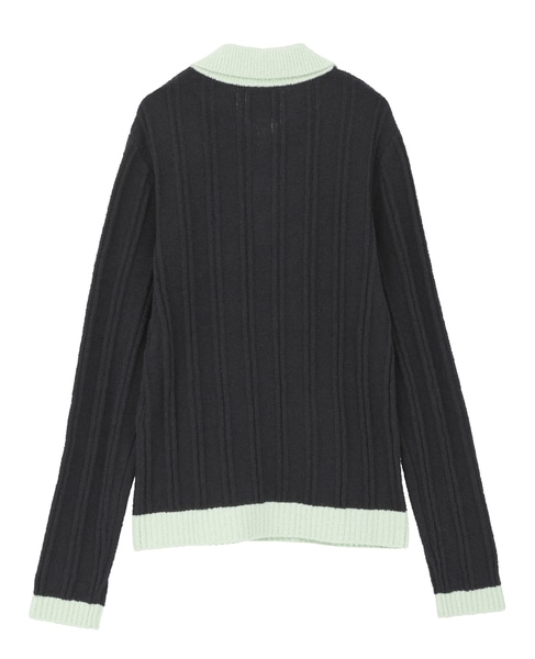 【Casablanca/カサブランカ】 Boucle Polo in Black 詳細画像 ブラック 2