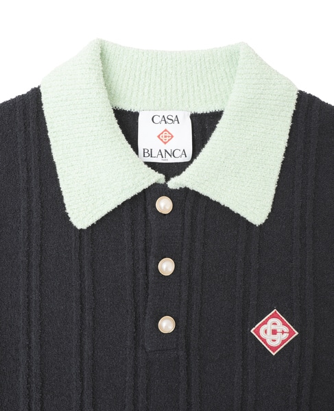 【Casablanca/カサブランカ】 Boucle Polo in Black 詳細画像 ブラック 3