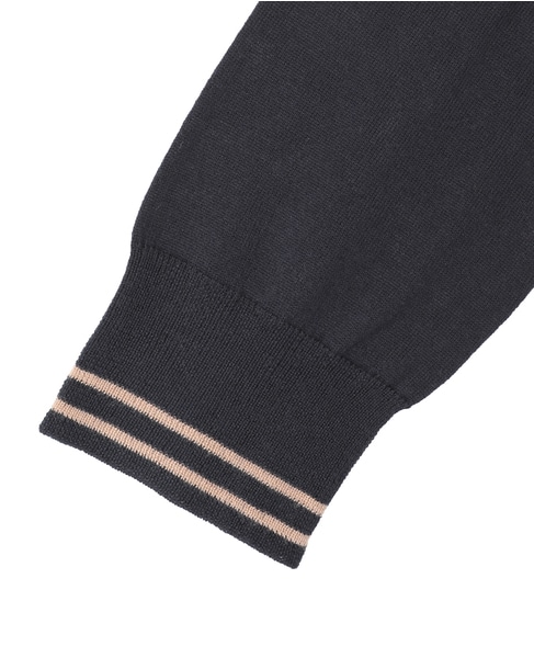 【3.1 Phillip Lim/スリーワンフィリップリム】Chiffon-paneled wool top 詳細画像 ネイビー 4