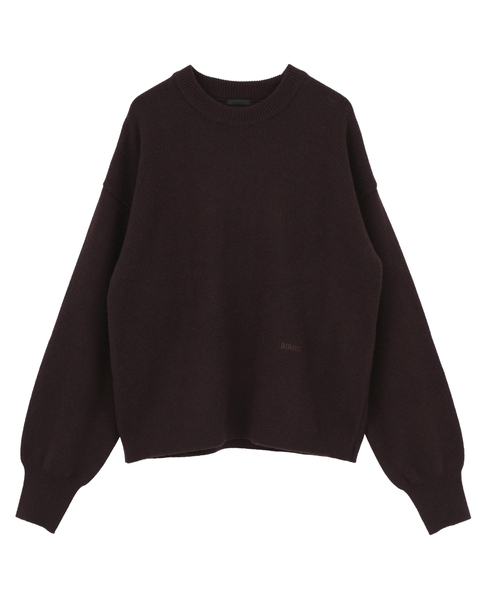 【BIRROT/ビロット】CREW NECK KNIT 詳細画像 ブラウン 1