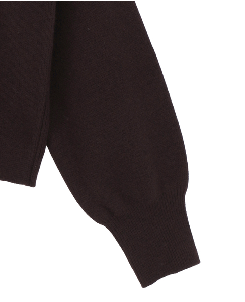 【BIRROT/ビロット】CREW NECK KNIT 詳細画像 ブラウン 4