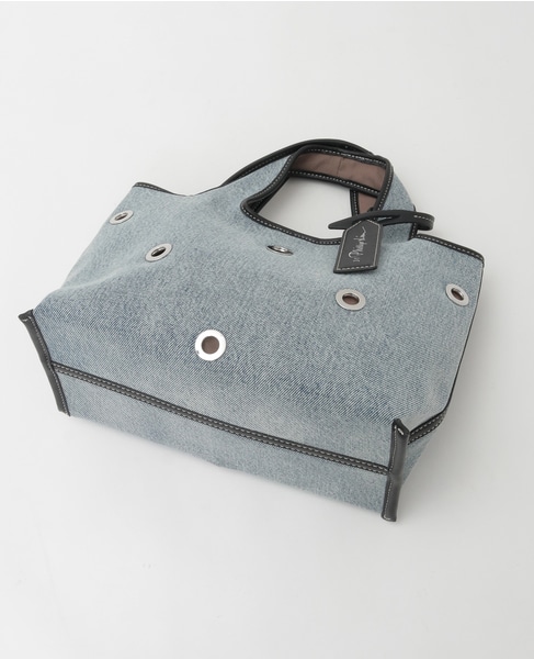 【3.1 Phillip Lim/スリーワンフィリップリム】DENIM MINI MARKET TOTE BAG 詳細画像 インディゴ 4