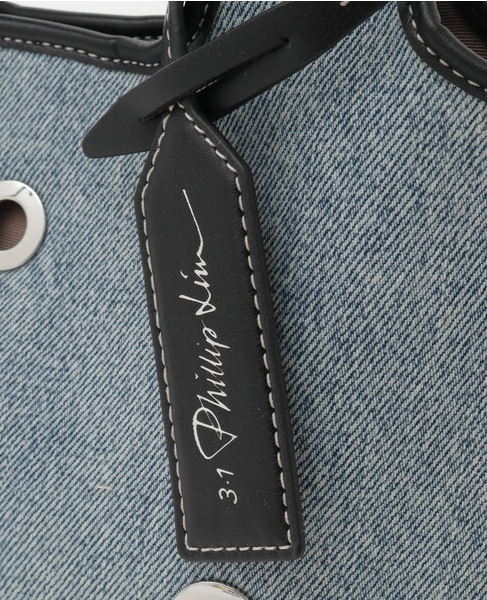 【3.1 Phillip Lim/スリーワンフィリップリム】DENIM MINI MARKET TOTE BAG 詳細画像 インディゴ 6