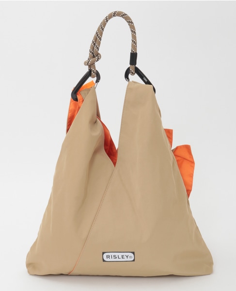 【RISLEY×OUTDOOR(リズレイ×アウトドア)】トライアングルフリルバッグ［R2501-TFB36］ 詳細画像 ベージュ 3