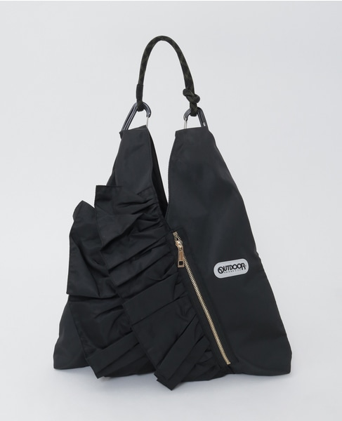 【RISLEY×OUTDOOR(リズレイ×アウトドア)】トライアングルフリルバッグ［R2501-TFB36］ 詳細画像 ブラック 1