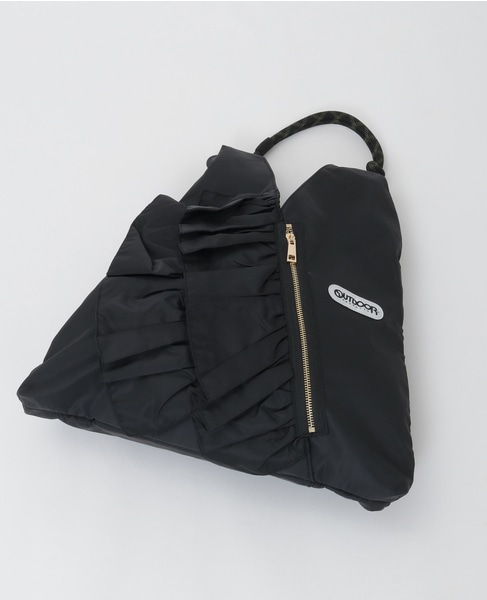 【RISLEY×OUTDOOR(リズレイ×アウトドア)】トライアングルフリルバッグ［R2501-TFB36］ 詳細画像 ブラック 8