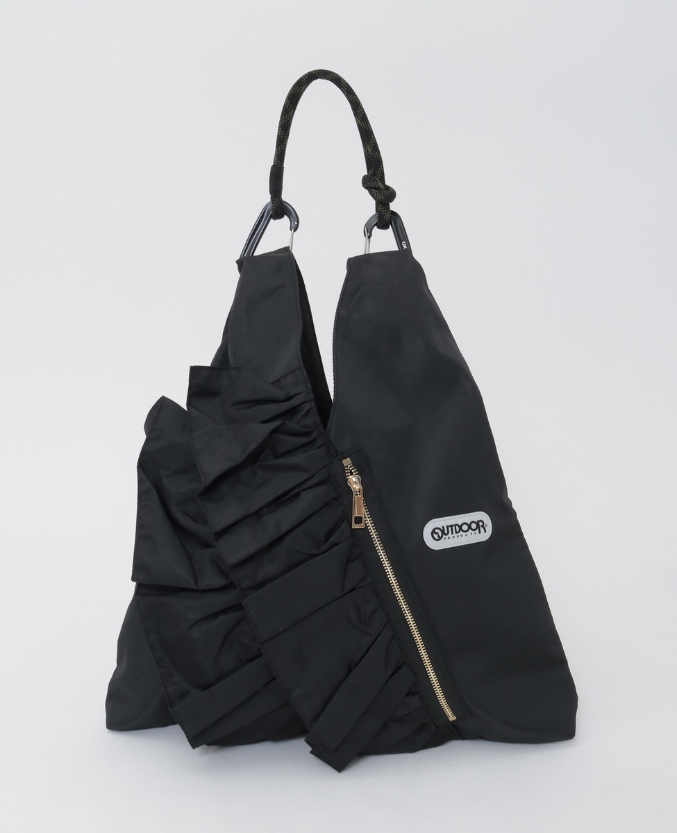 【新品・未使用】RISLEY OUTDOOR フリルバッグ ブラック RISLEY×OUTDOOR(リズレイ×アウトドア