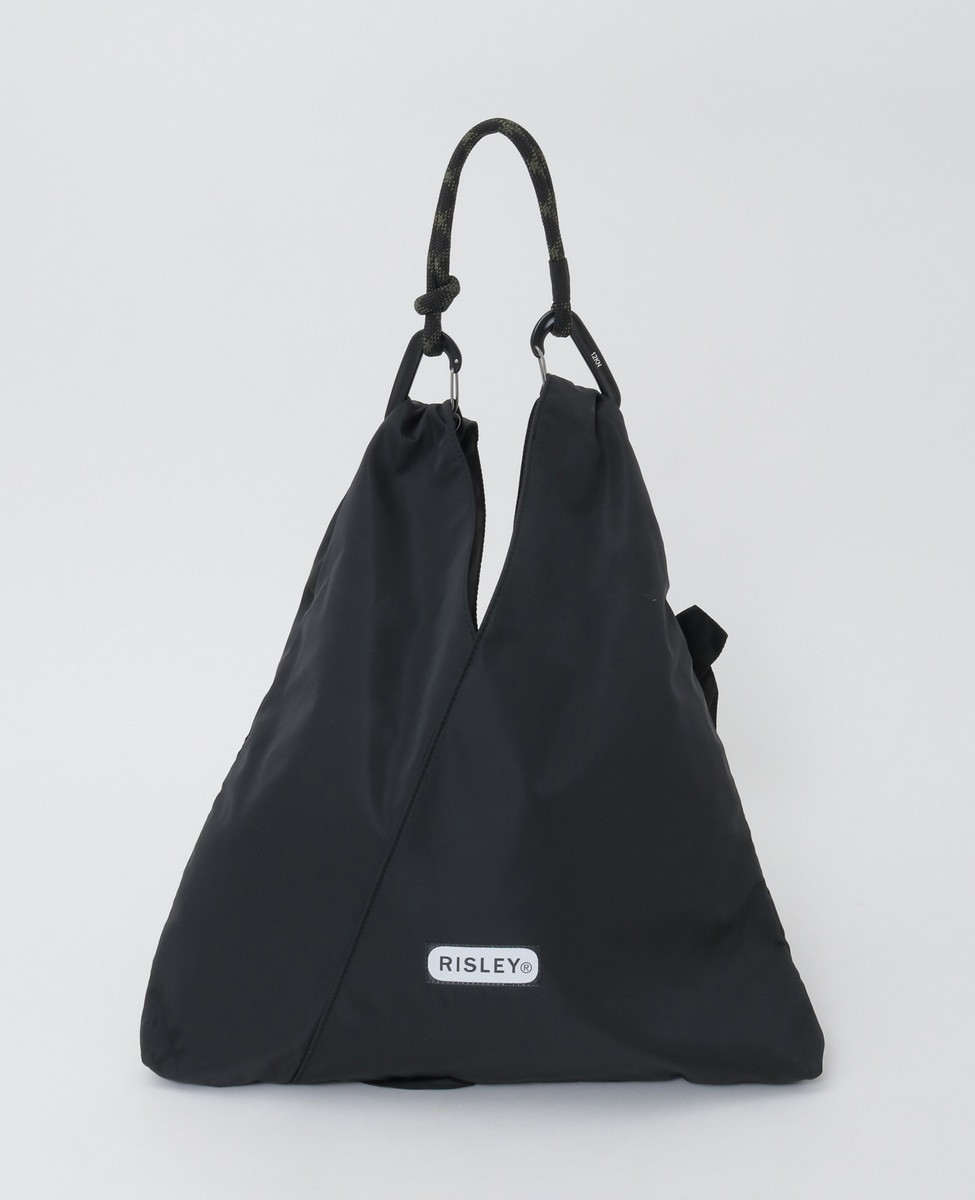 Risley x OUTDOOR トライアングルフリルバッグ ブラック カーキ RISLEY×OUTDOOR PRODUCTS】miniトライアングルフリルバッグ
