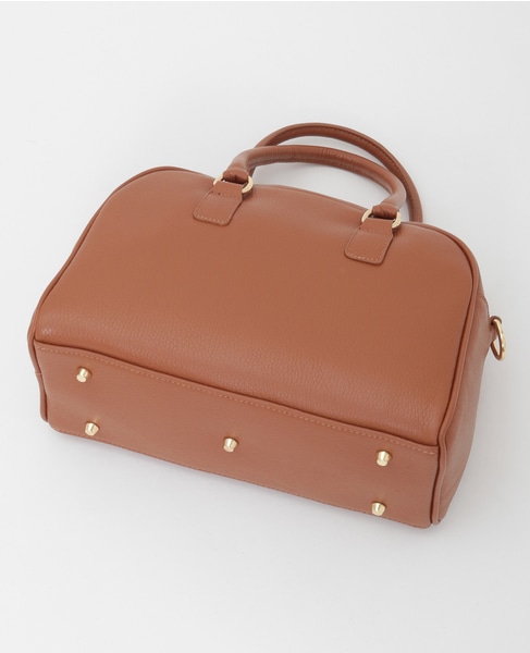 【AULENTTI/オウレンティ】DOLLARO 2Wayレザーハンドバッグ 詳細画像 ブラウン 4