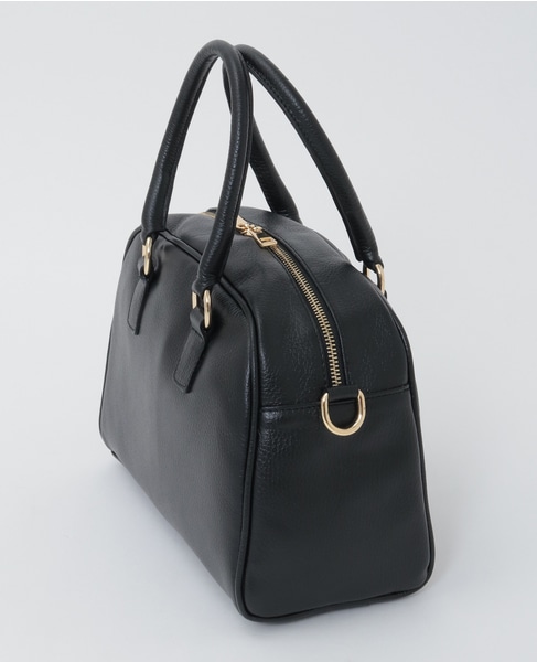 【AULENTTI/オウレンティ】DOLLARO 2Wayレザーハンドバッグ 詳細画像 ブラック 2