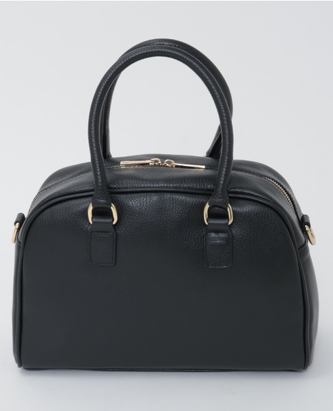 【AULENTTI/オウレンティ】DOLLARO 2Wayレザーハンドバッグ 詳細画像 ブラック 3