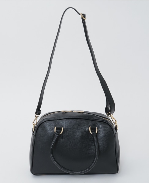 【AULENTTI/オウレンティ】DOLLARO 2Wayレザーハンドバッグ 詳細画像 ブラック 8