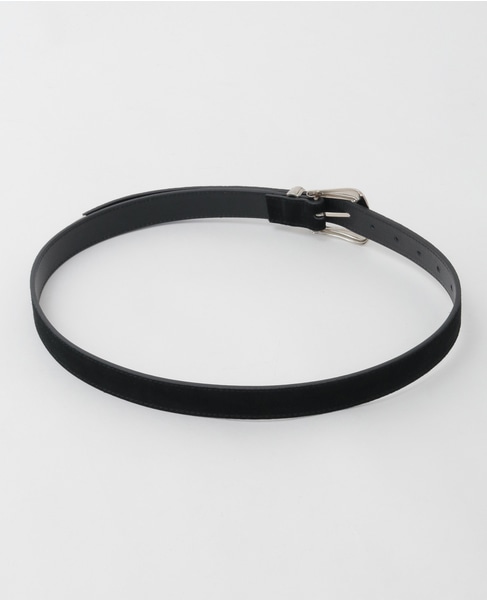 【GREEN BUTTER/グリーンバター】Cow Leather Westun Belt 詳細画像 ブラック 2