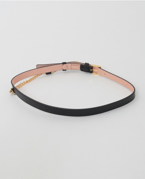 【ATELIER AMBOISE/アトリエアンボワーズ】CHAIN BELT 詳細画像 ブラック 2