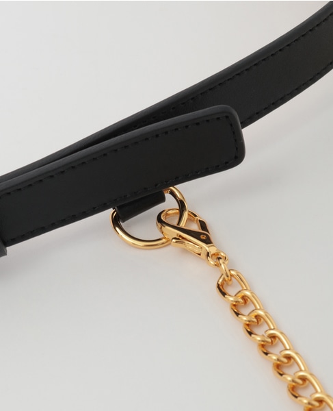 【ATELIER AMBOISE/アトリエアンボワーズ】CHAIN BELT 詳細画像 ブラック 4