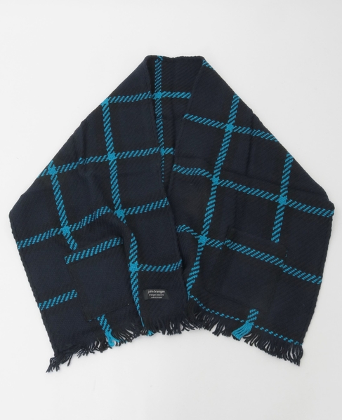 【John Branigan/ジョン・ブラニガン】ポケット付きストール 詳細画像 ブルー系その他 10