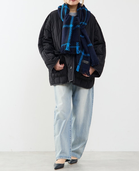 【John Branigan/ジョン・ブラニガン】ポケット付きストール 詳細画像 ブルー系その他 12