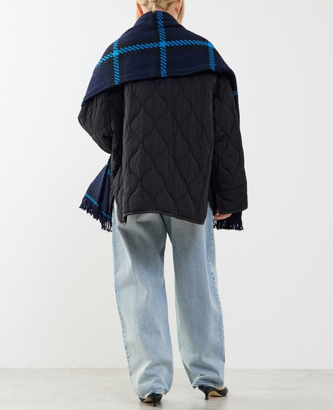 【John Branigan/ジョン・ブラニガン】ポケット付きストール 詳細画像 ブルー系その他 15