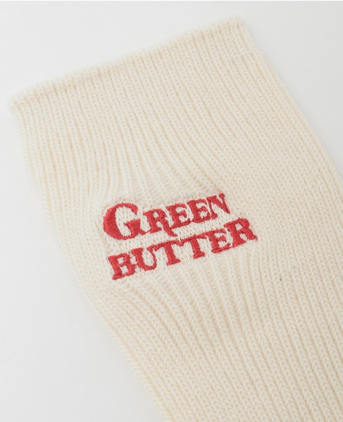 【GREEN BUTTER/グリーンバター】Needwork Mid-calf Socks 詳細画像 レッド 3