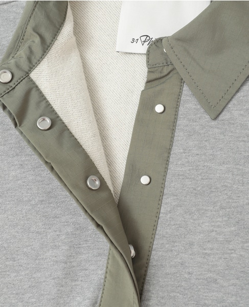 【3.1 Phillip Lim/スリーワンフィリップリム】Terry Polo Dress 詳細画像 グレー 4