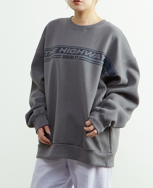 【BIRROT/ビロット】"THE HIGHWAY"SWEATSHIRT 詳細画像 グレー 1