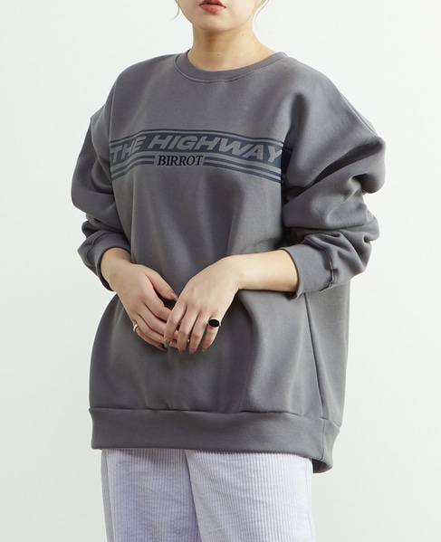 【BIRROT/ビロット】"THE HIGHWAY"SWEATSHIRT 詳細画像 グレー 2