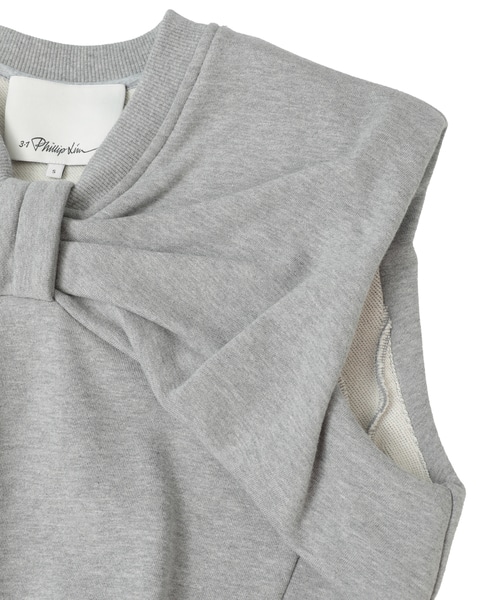 【3.1 Phillip Lim/スリーワンフィリップリム】リボントリム タンクトップ 詳細画像 グレー 4