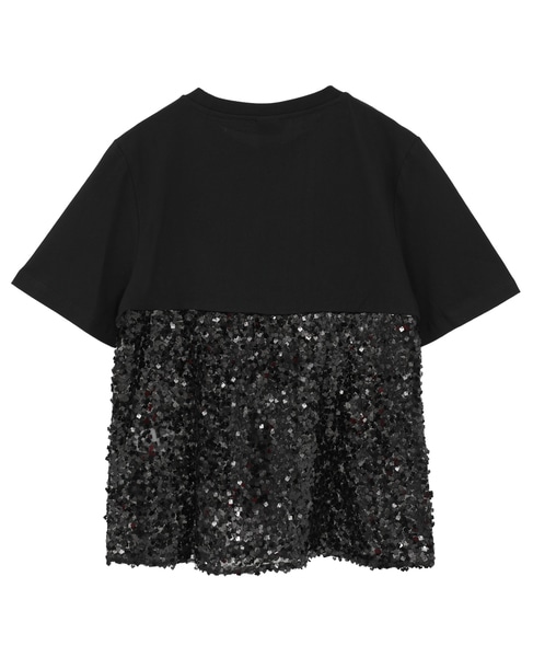【BAUM UND PFERDGARTEN/バウムウンドヘルガーテン】スパンコールトップス 詳細画像 ブラック 2