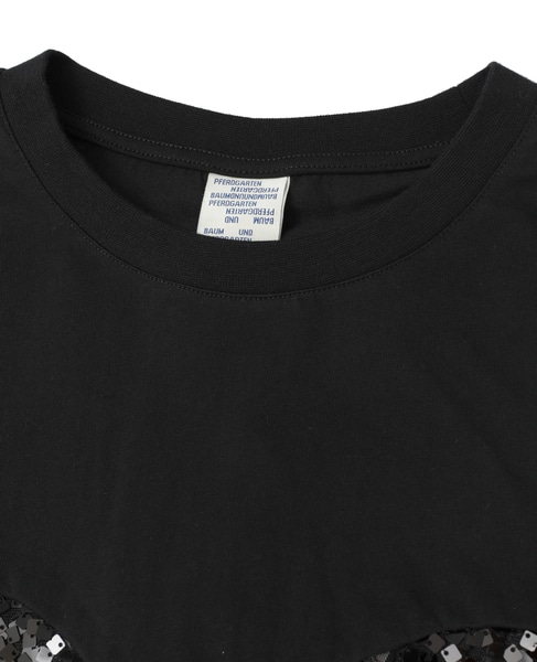 【BAUM UND PFERDGARTEN/バウムウンドヘルガーテン】スパンコールトップス 詳細画像 ブラック 3